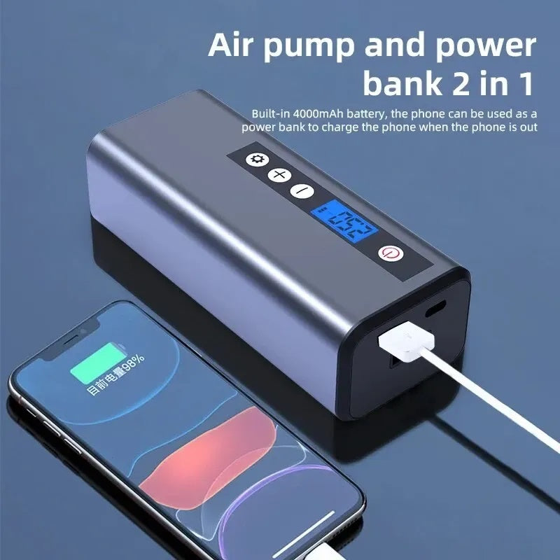 Portable Car Compressor 4000mAh